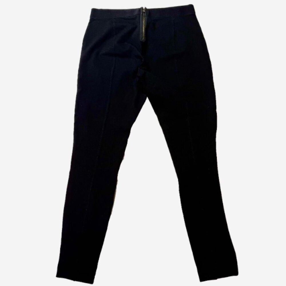 Vintage J.Crew Women’s Pixie Pant Black 8R Zip Back Ponte Skinny Ankle Pants - Picture 2 of 7
